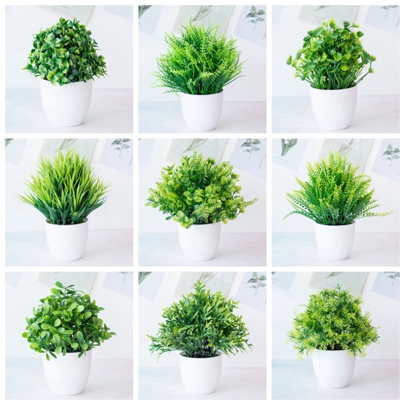 نبات اصطناعي أخضر من البلاستيك - مراجعة Bonsai Garden For Desk وسعره