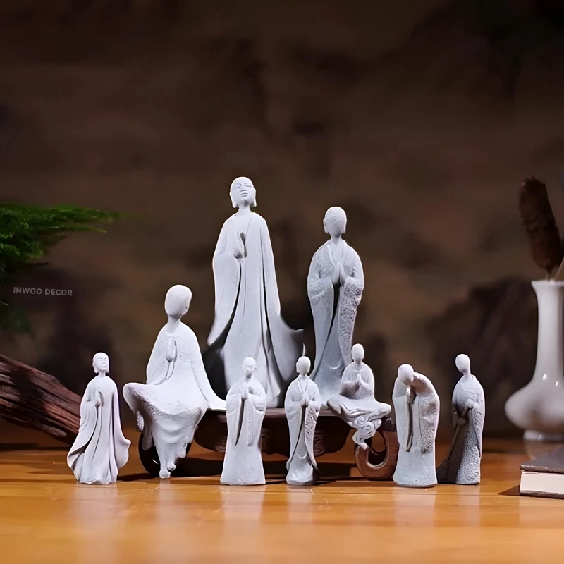 تمثال بودا حجر الراهب الصغير ، - مراجعة Bonsai Garden For Desk وسعره
